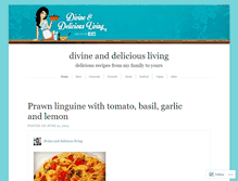 Tablet Screenshot of divineanddeliciousliving.com